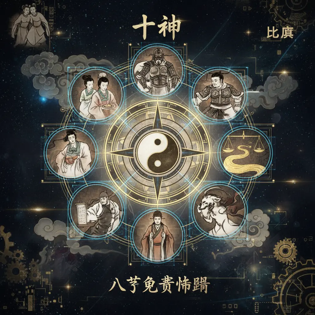 八字免費命盤 - 十神