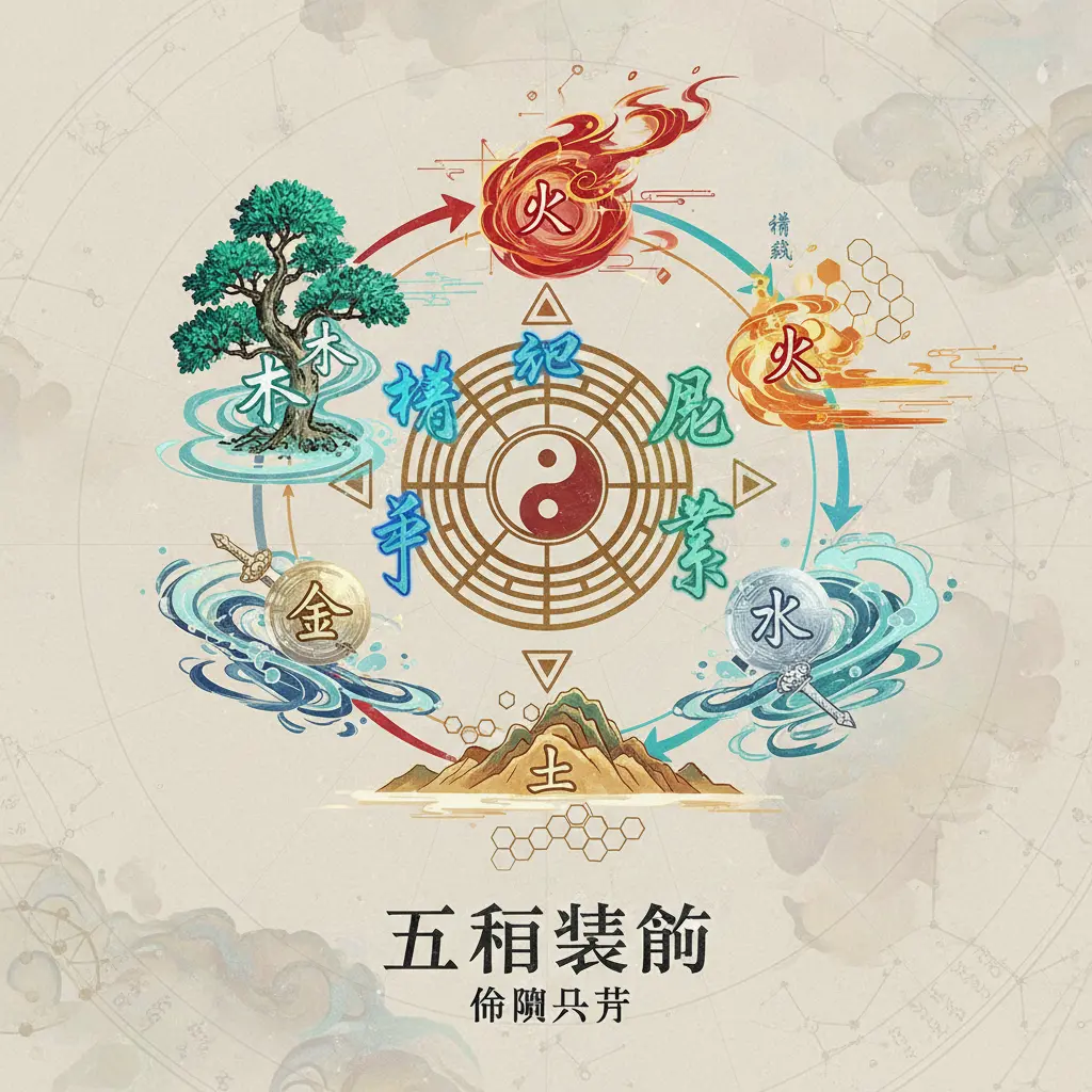 命盤八字 - 五行結構