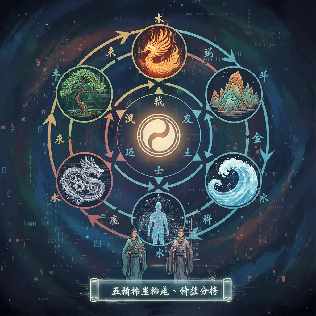 命格分析 - 五行相生相剋